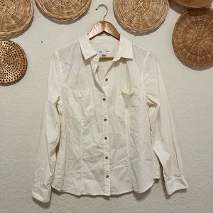 Light corduroy button up